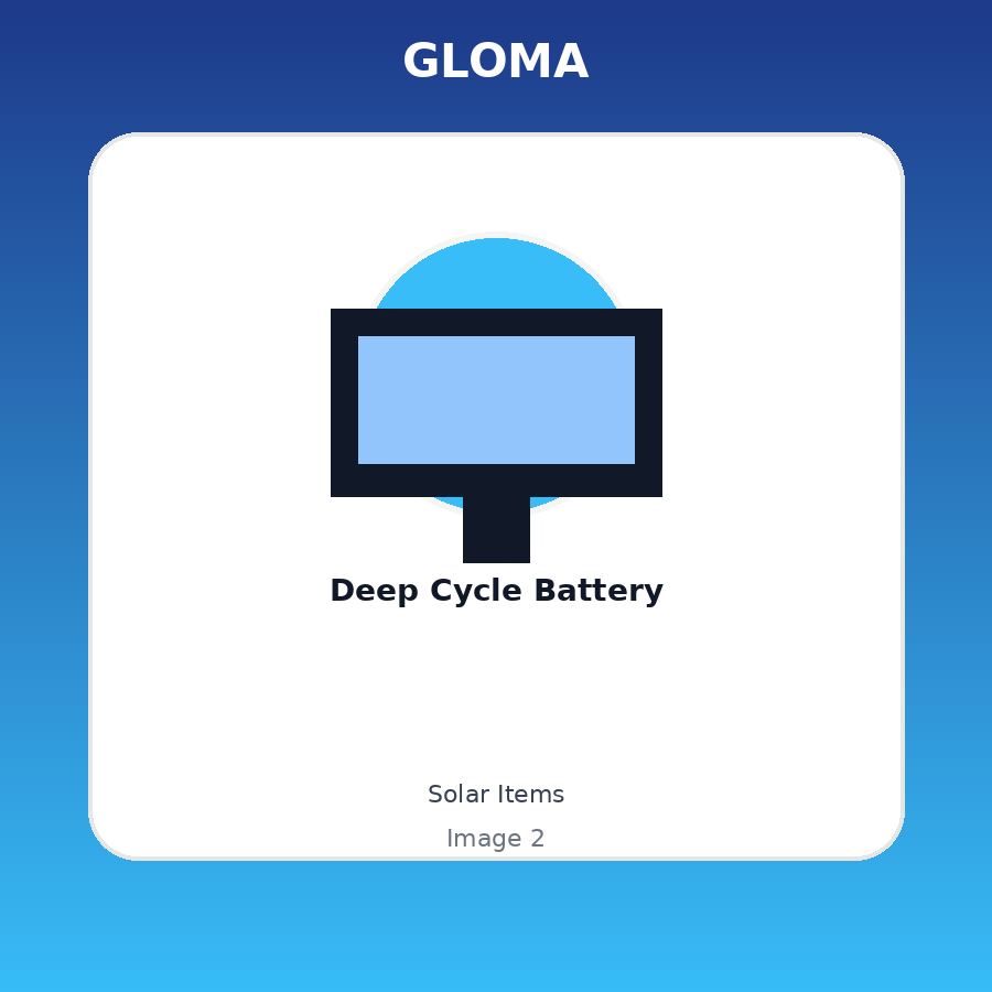 Deep Cycle Battery — Angle picture 1