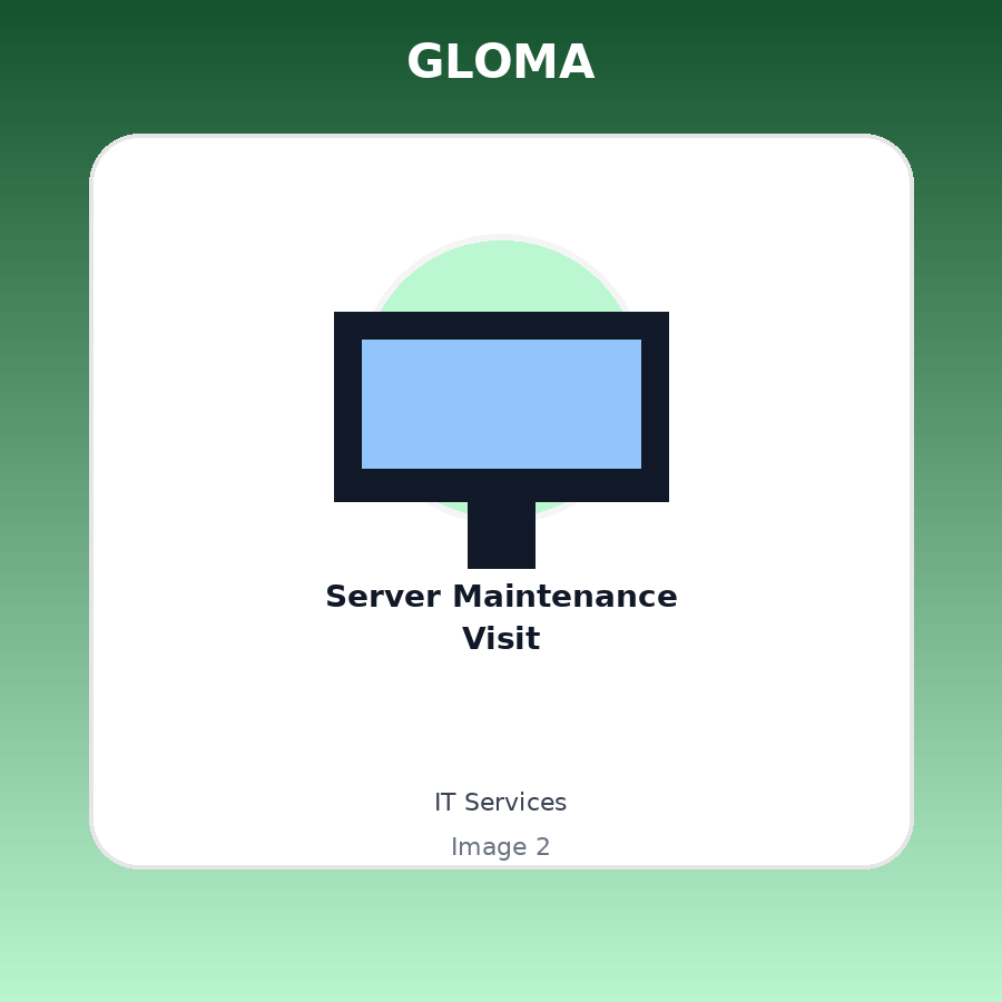Server Maintenance Visit — Angle picture 1
