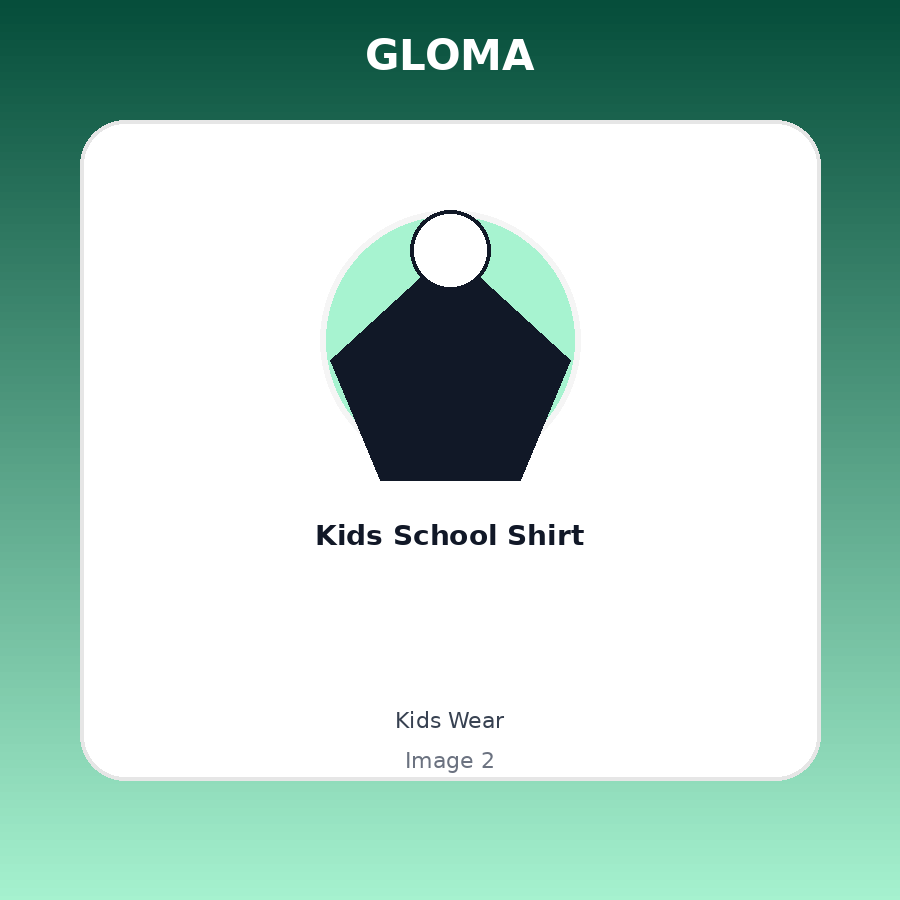 Kids School Shirt — Angle picture 1