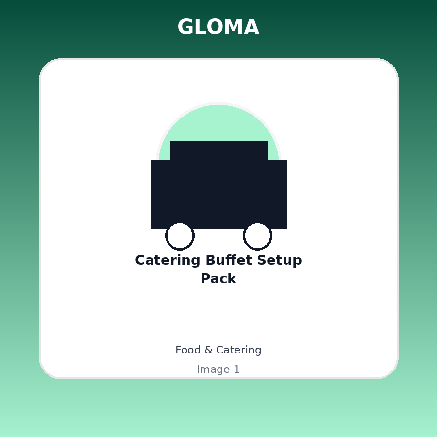 Catering Buffet Setup Pack